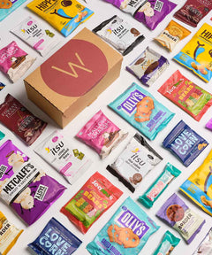Large sweet and savoury snack hamper.