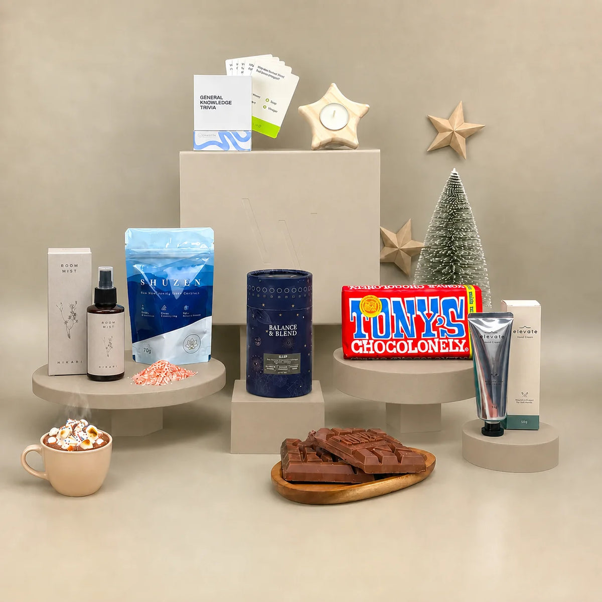 Tranquil wellbeing christmas gift with charitable donation to Mind.