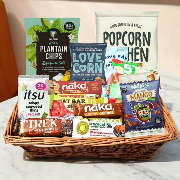 Refuel collection of 9 different vegan and gluten free snacks.