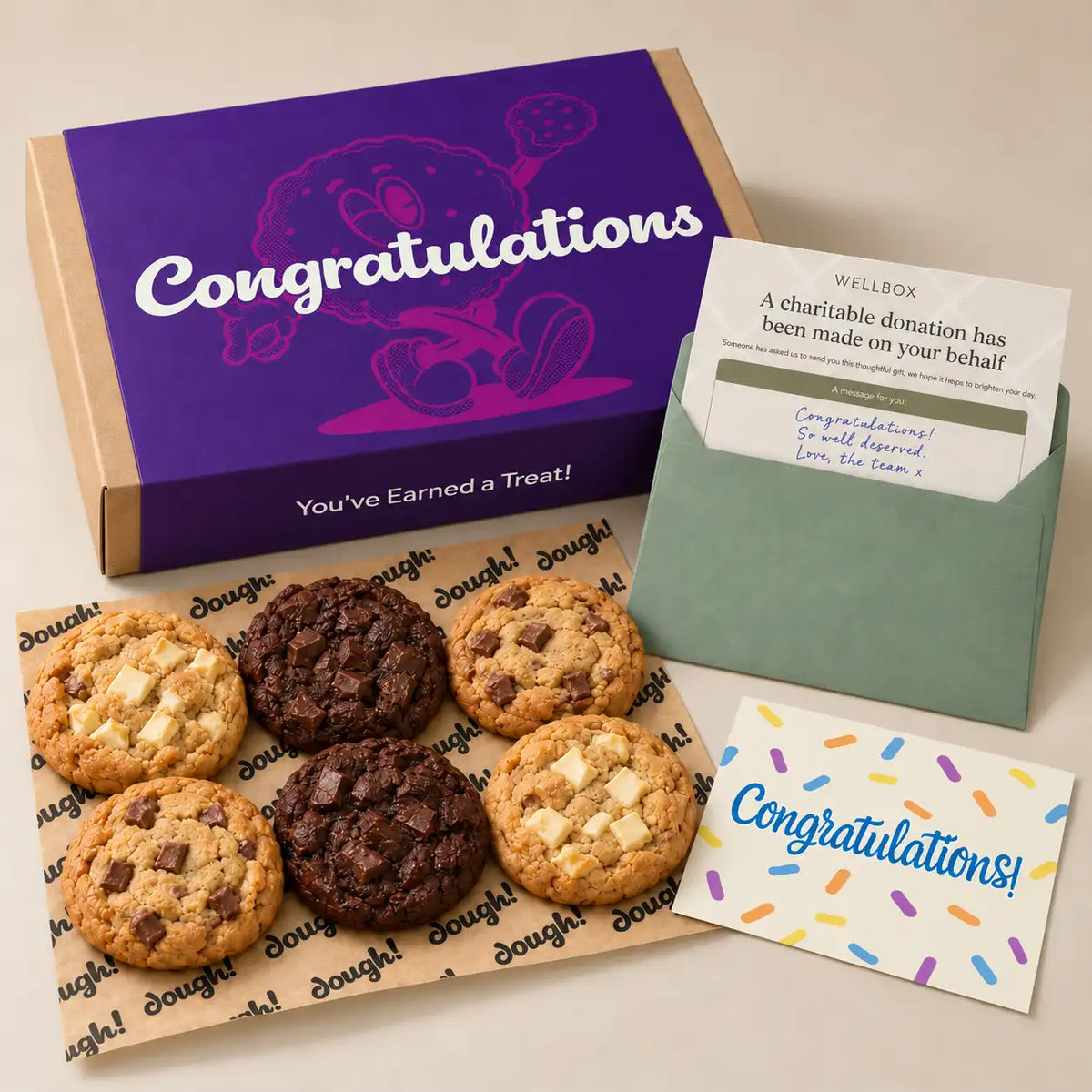 Dough! Congratulations Cookie Box