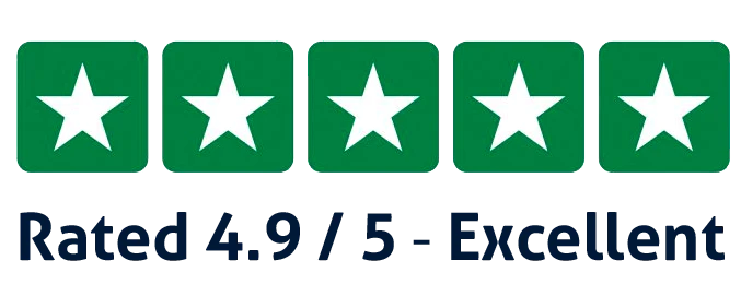 4.9 out of 5 rating on Trustpilot