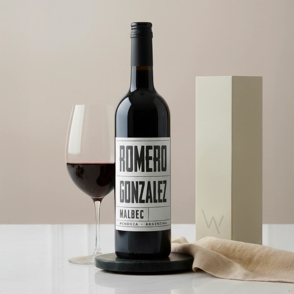 The red wine gift includes a charitable donation and free UK delivery.