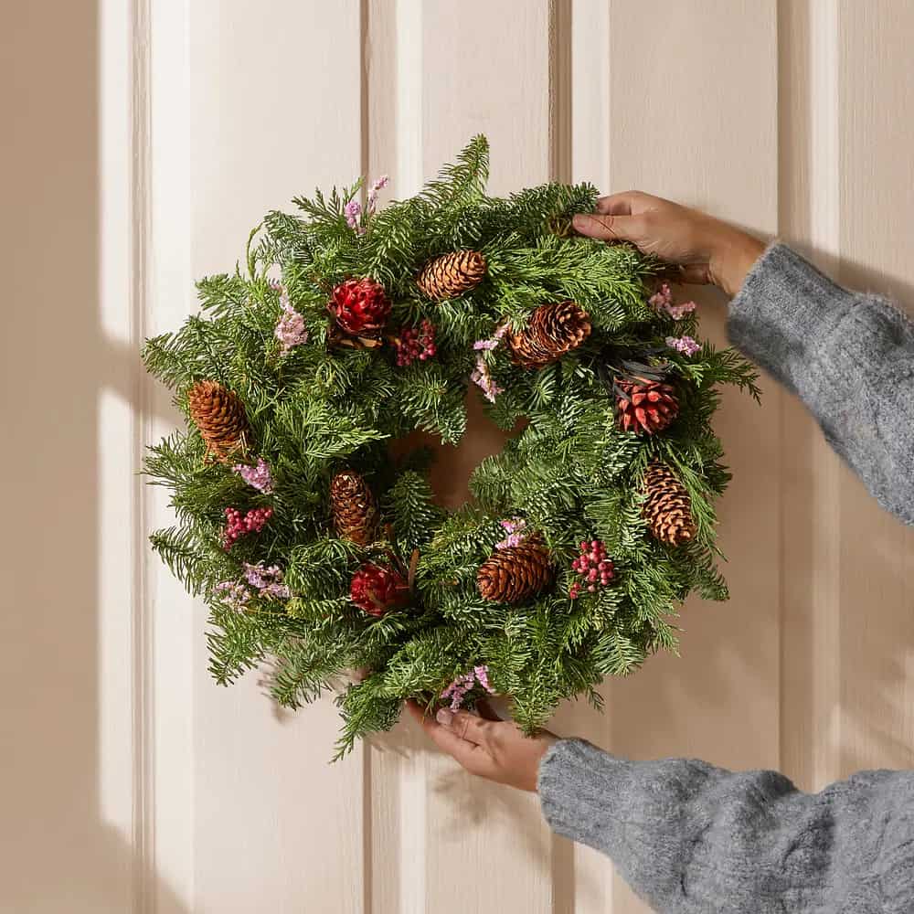 Traditional Christmas Door Wreath 