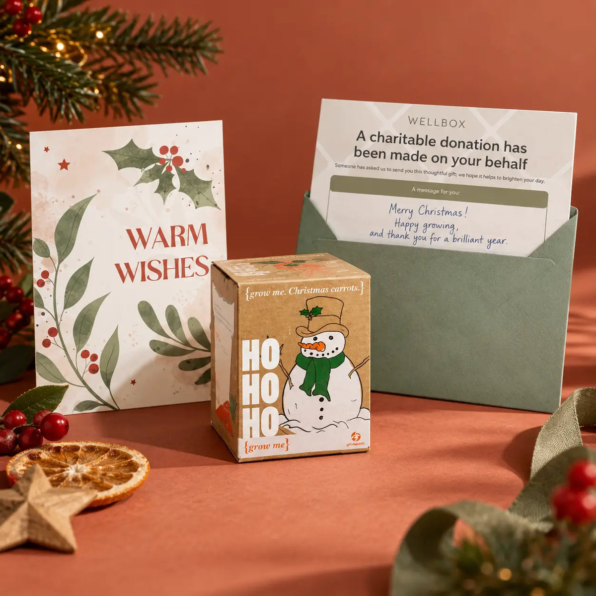 Grow Me Christmas Tree or Carrots Festive Gift