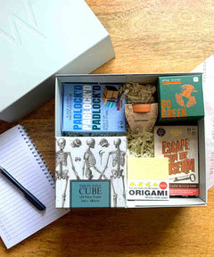 Corporate Puzzle, Game and Trivia Gift Hamper in a Sustainable Gift Box. 