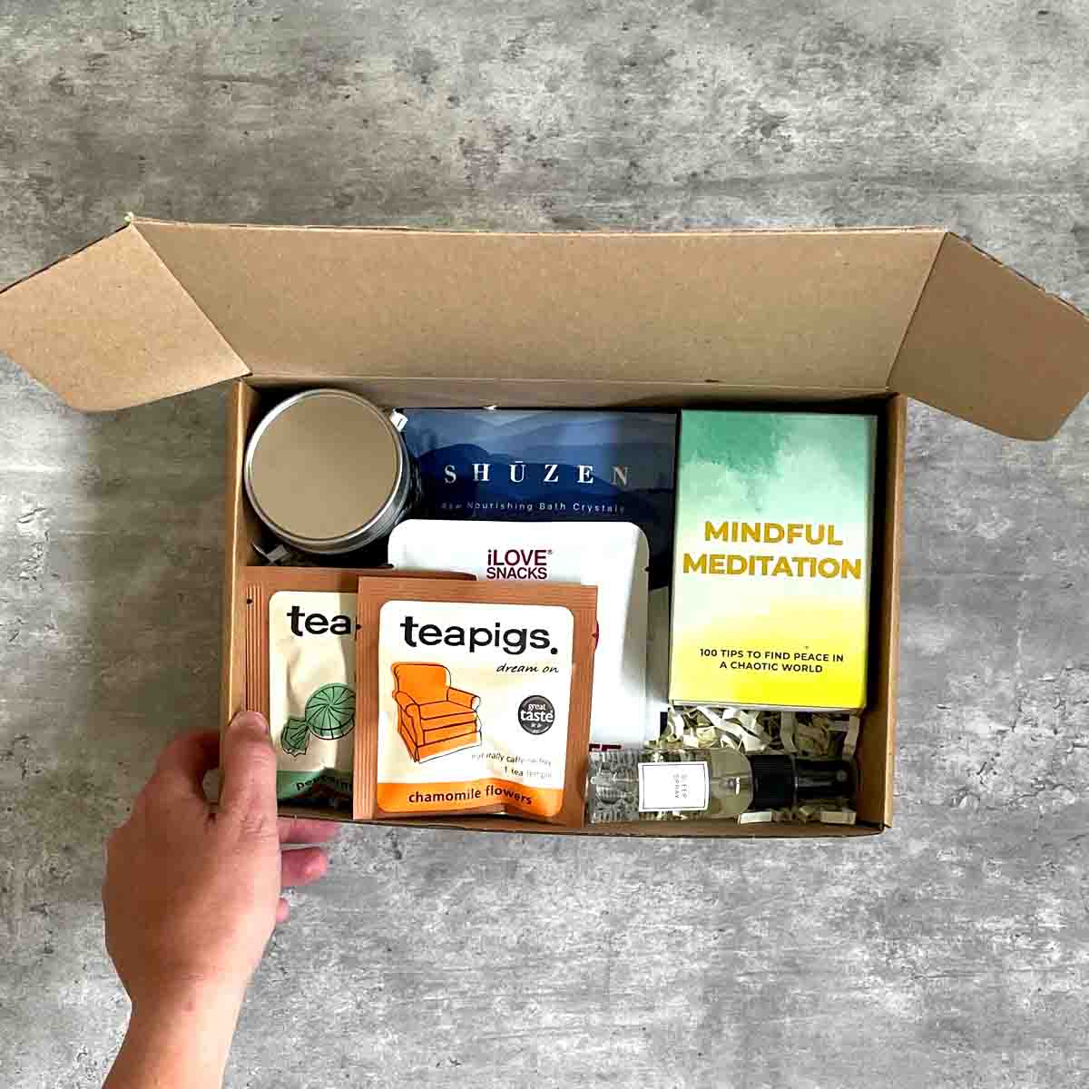 WellBox Relax Self-Care Gift Box filled With Wellness Items