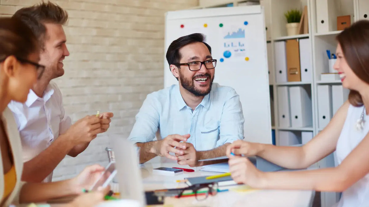 Staff during an employee onboarding session