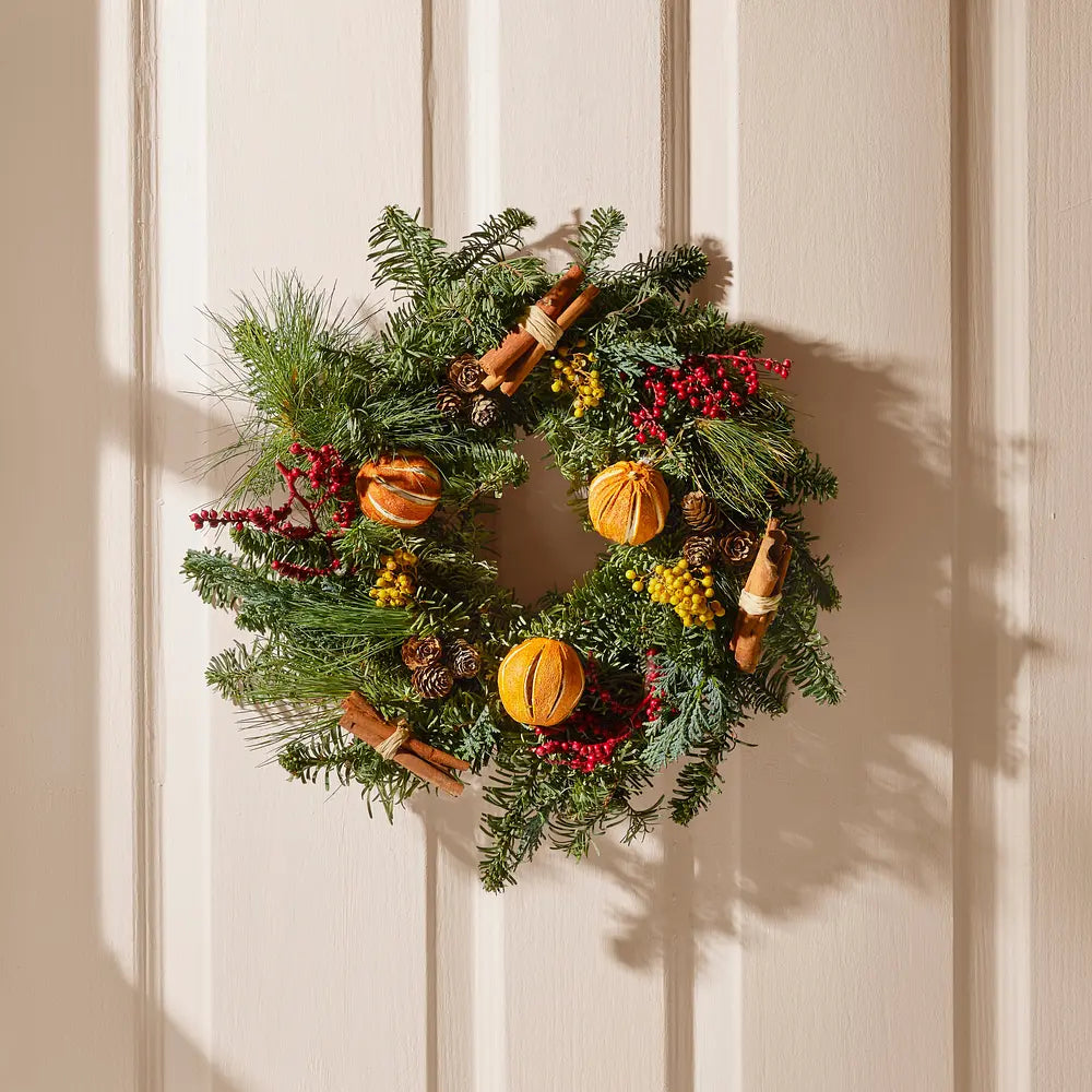 Christmas Wreath gift with a charitable meal donation. 